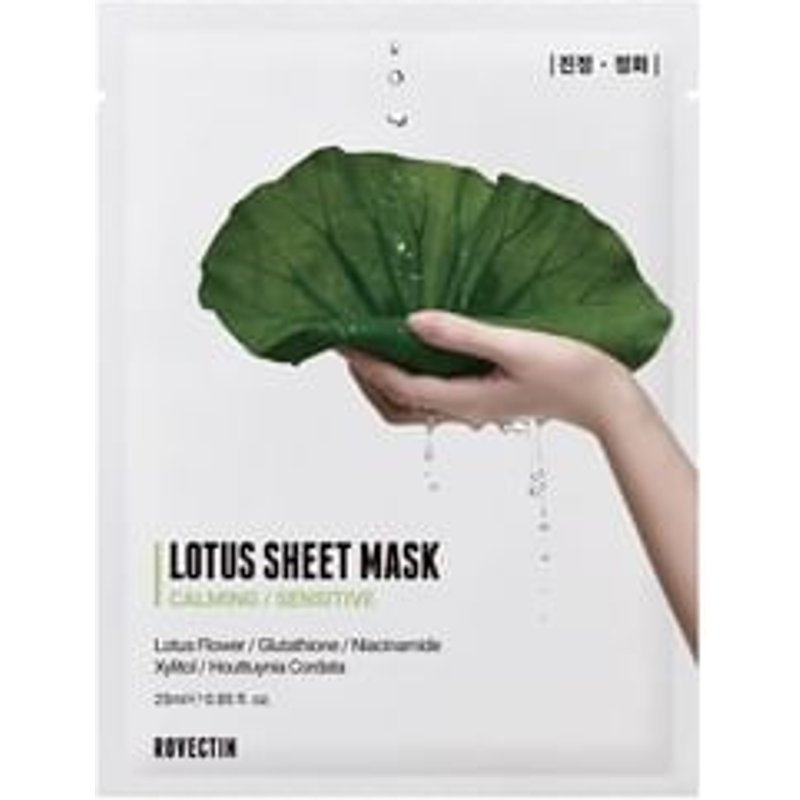 ROVECTIN - Clean Lotus Water Calming Sheet Mask - Masque tissu apaisant