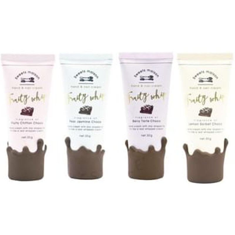 MANABURO - Sweets Maison Fruity Whip Hand & Nail Cream Lemon Sorbet Choco - 30g