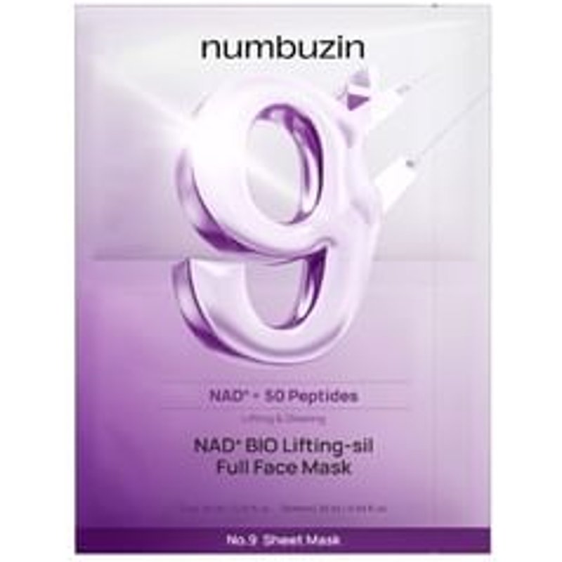 numbuzin - No.9 NAD Bio Lifting-sil Full Face Mask - Masque tissu liftant au NAD - 1 pièce