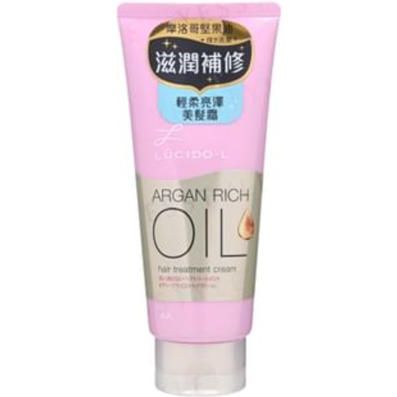 Mandom - Crème de traitement capillaire à l'huile riche d'argan Lucido-L