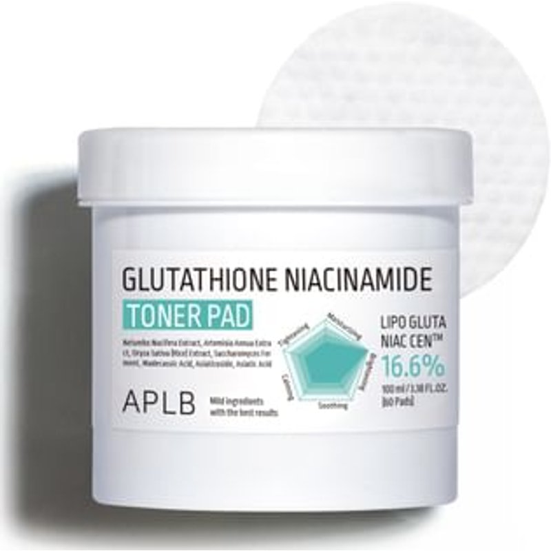 APLB - Glutathione Niacinamide Toner Pad - Disques tonifiants glutathion et niacinamide