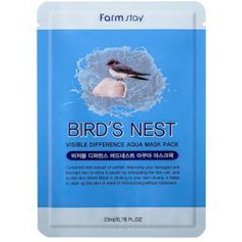 Farmstay - Visible Difference Birds Nest Aqua Mask Pack 23ml x 1 sheet