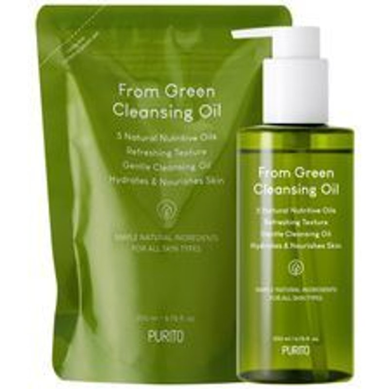 Purito SEOUL - From Green Cleansing Oil Set - Huile démaquillante avec recharge