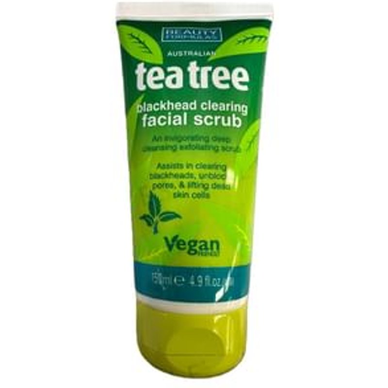 Beauty Formulas - Tea Tree Blackhead Clearing Facial Scrub 150ml