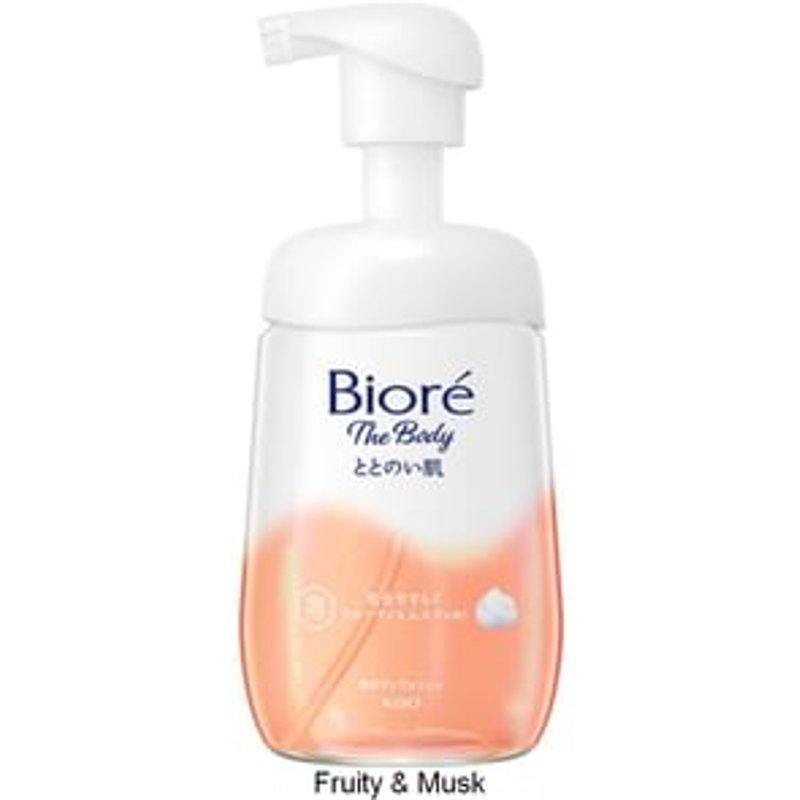 Kao - Biore The Body Totonoihada Skin Foam Body Wash Fruity & Musk - 480ml