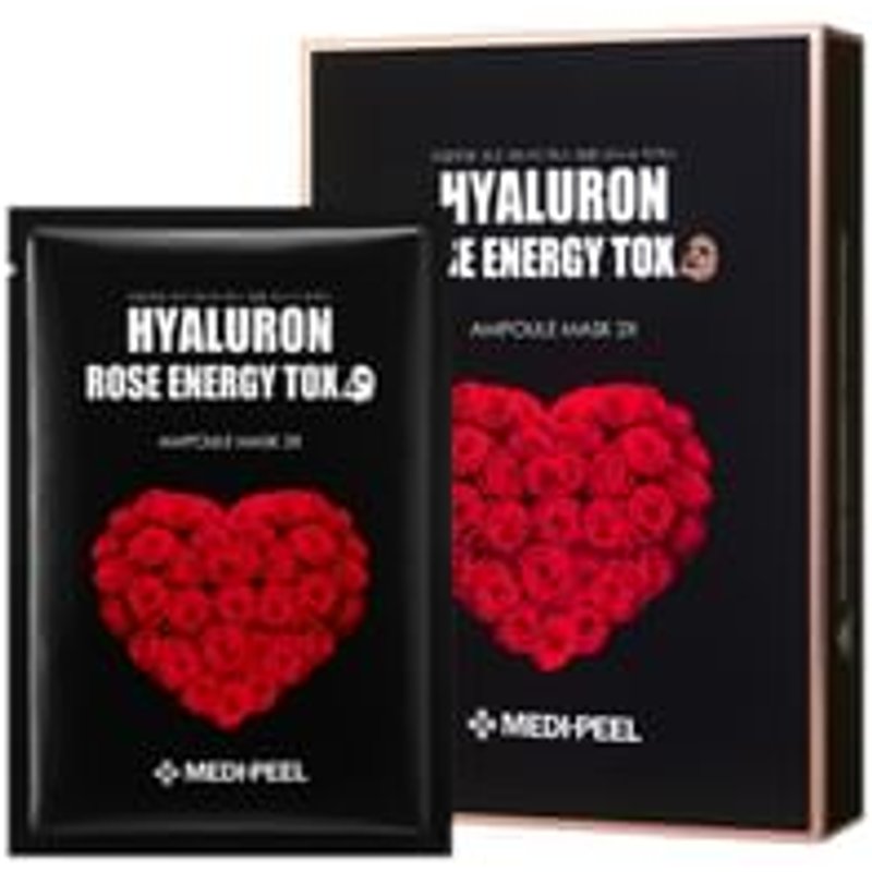MEDIPEEL - Hyaluron Rose Energy Tox Ampoule Mask 2X Set 2023 Version - 30ml x 10 sheets