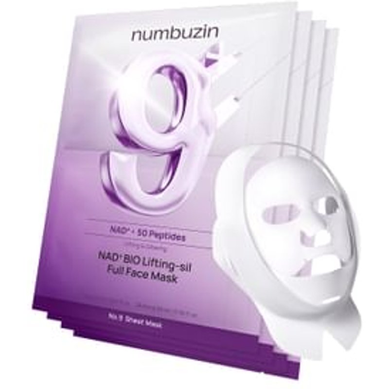 numbuzin - No.9 NAD Bio Lifting-sil Full Face Mask Set - Masque visage liftant (set complet)