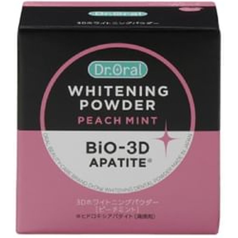 Dr.Oral - Bio-3D Apatite Whitening Powder Toothpaste Peach Mint - 25g