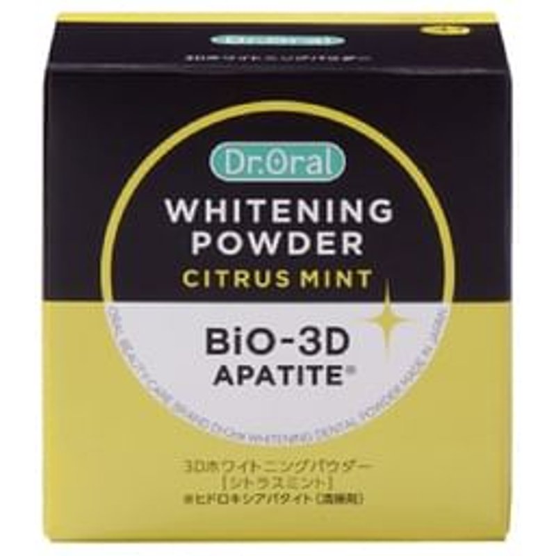 Dr.Oral - Bio-3D Apatite Whitening Powder Toothpaste Citrus Mint - 25g