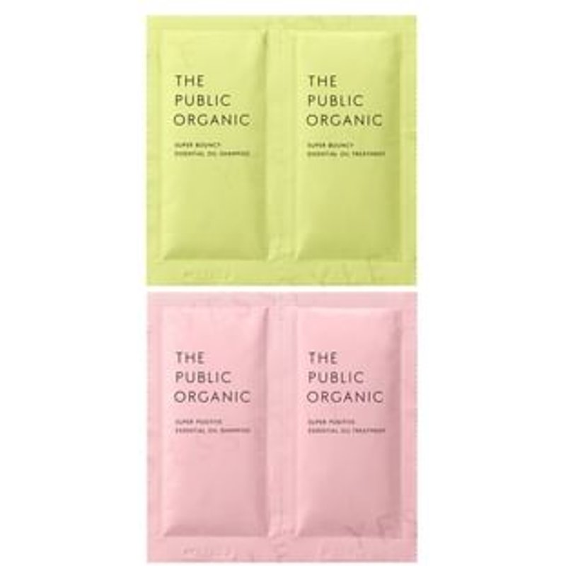 THE PUBLIC ORGANIC - Essential Oil Shampoo & Treatment Trial Set Citrus Floral - Bouncy