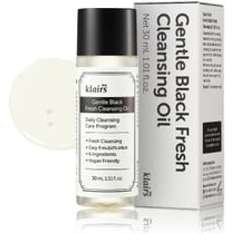 Dear, Klairs - Gentle Black Fresh Cleansing Oil Mini - Huile nettoyante et Démaquillant