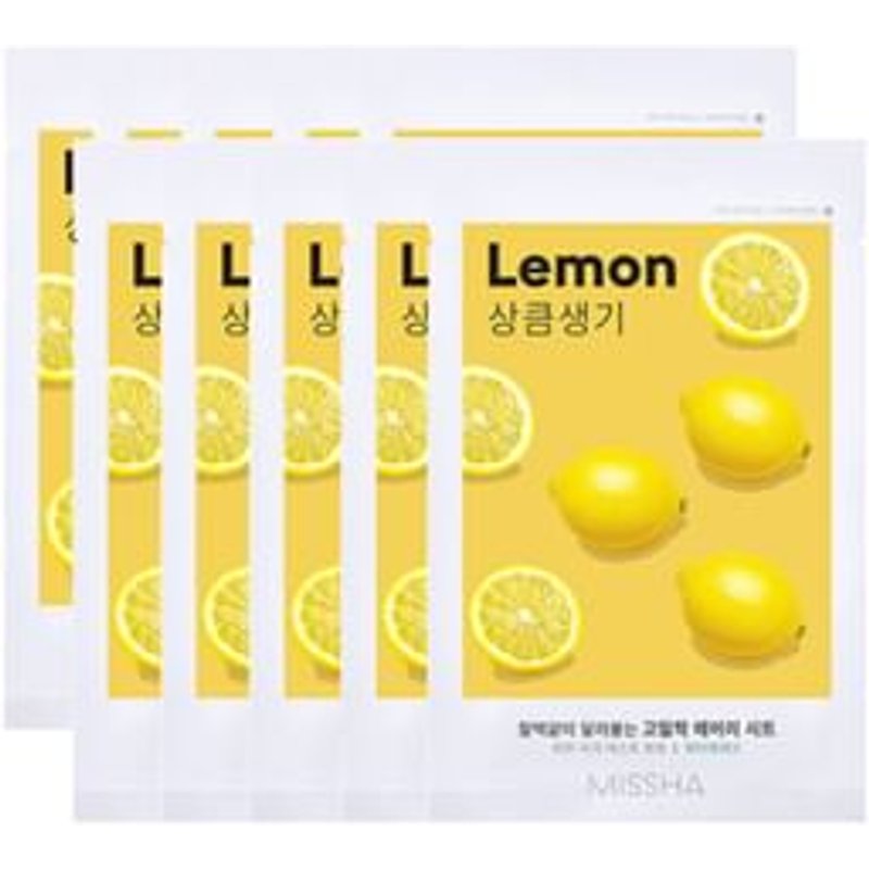 MISSHA - Airy Fit Sheet Mask Bundle Set - 12 Types Lemon