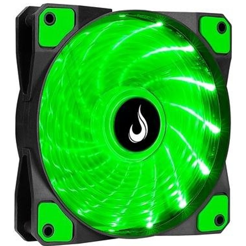 Cooler Rise Mode Wind W1 120mm LED Verde - Desempenho e Estilo Cooler Rise Mode Wind W1 120mm LED Verde - Desempenho e Estilo