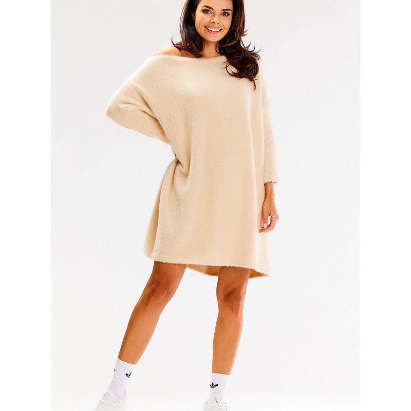 Long jumper model 187184 awama - ONE-SIZE-FITS-ALL - Beige