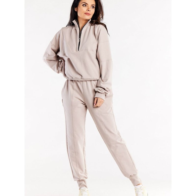 Tracksuit trousers model 188051 Infinite You - M - Beige