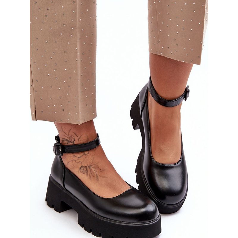 Heeled low shoes model 188509 Step in style - 40 - Black