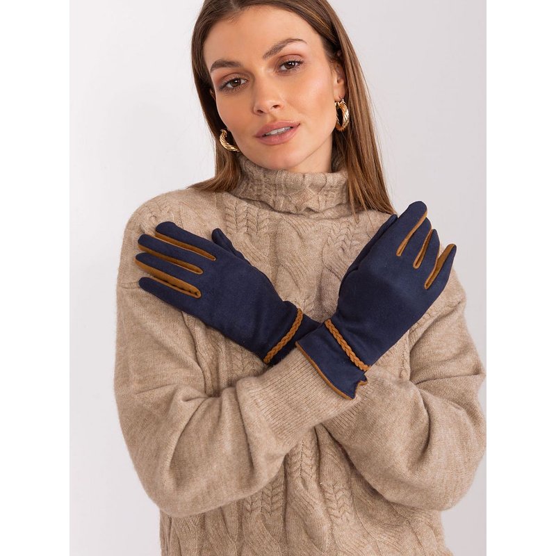 Gloves model 189533 AT - S/M - Navy blue