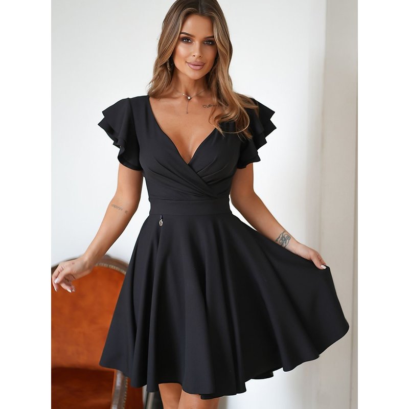 Cocktail dress model 190494 Bicotone - 40 - Black