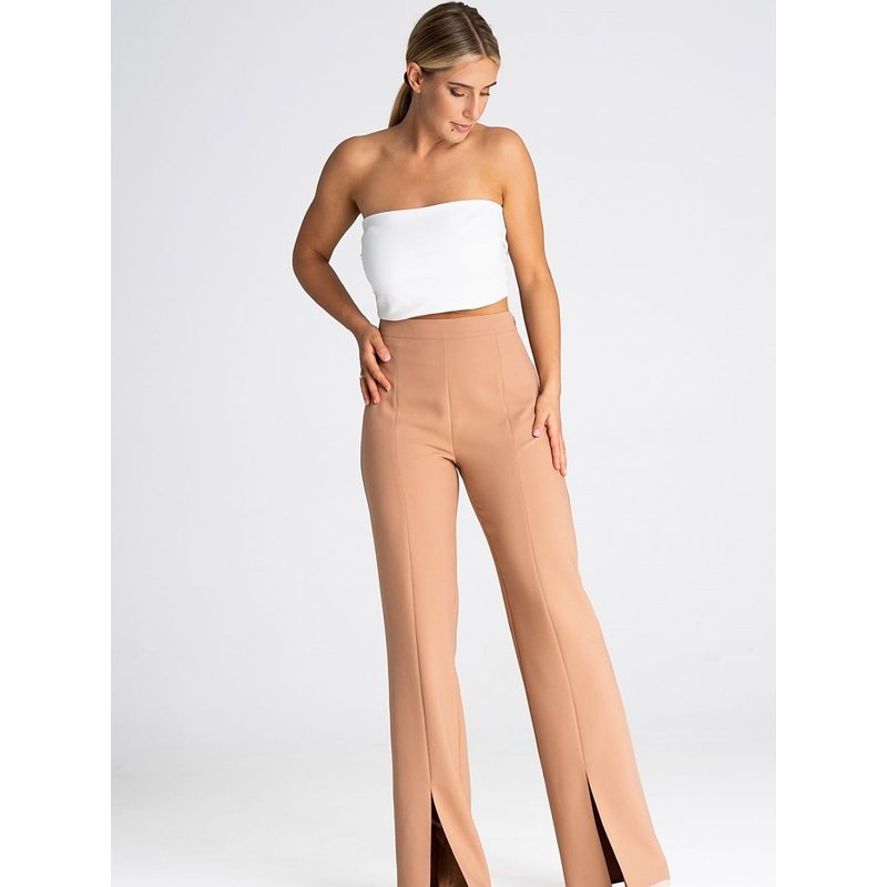 Women trousers model 190913 Figl - XL - Brown
