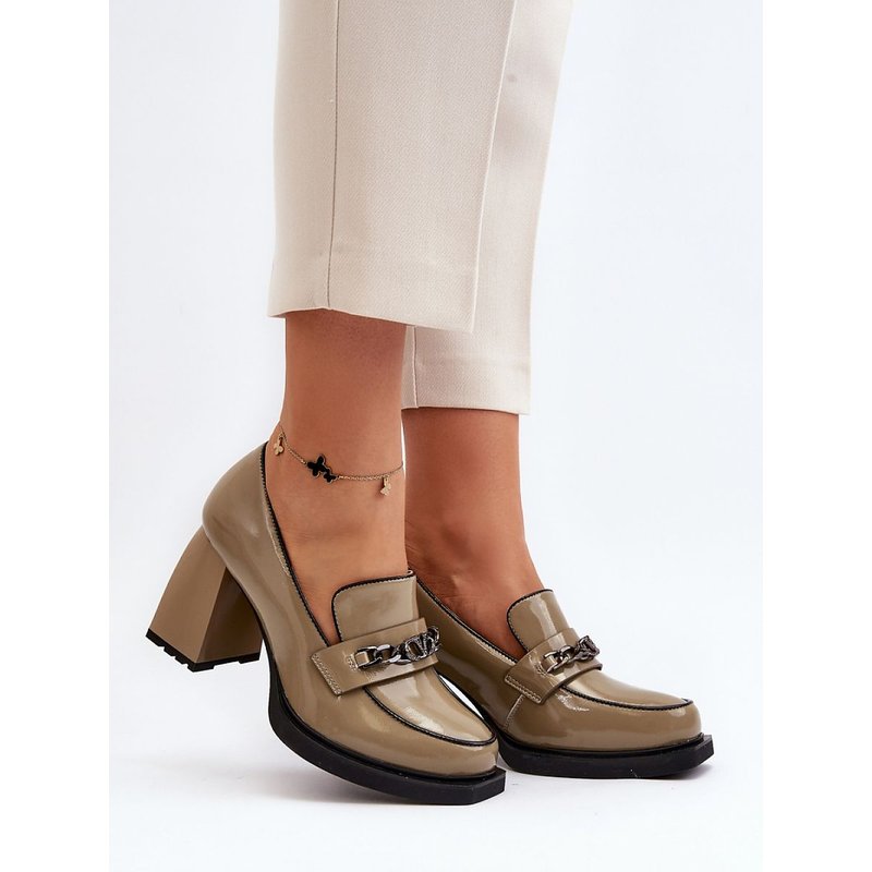 Block heel pumps model 193347 Step in style - 40 - Green