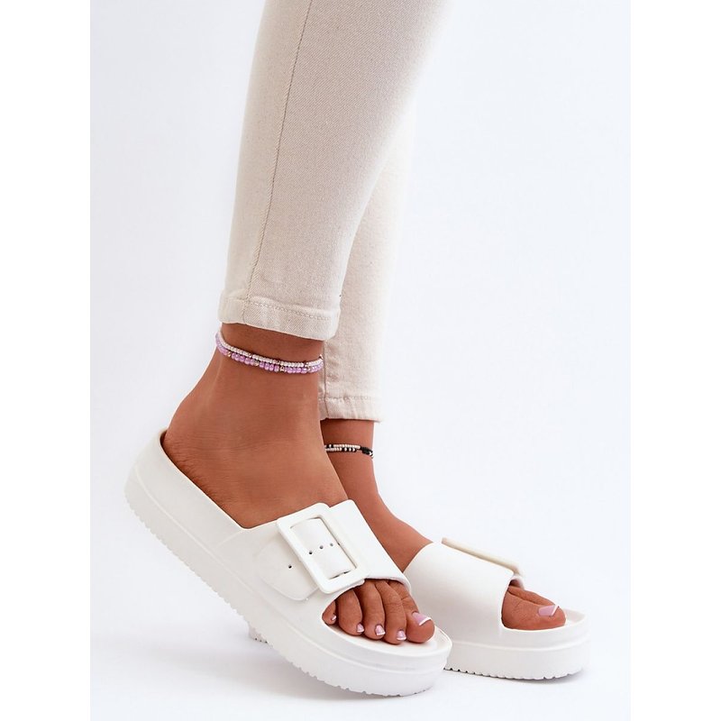 Platform sandals model 194984 Step in style - 41 - White