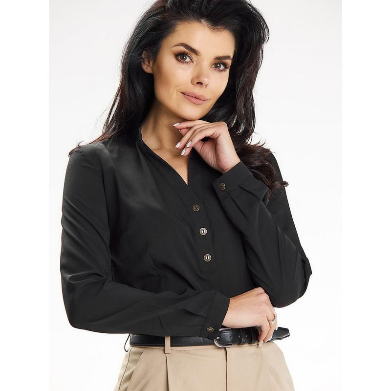 Blouse model 195858 awama - S - Black