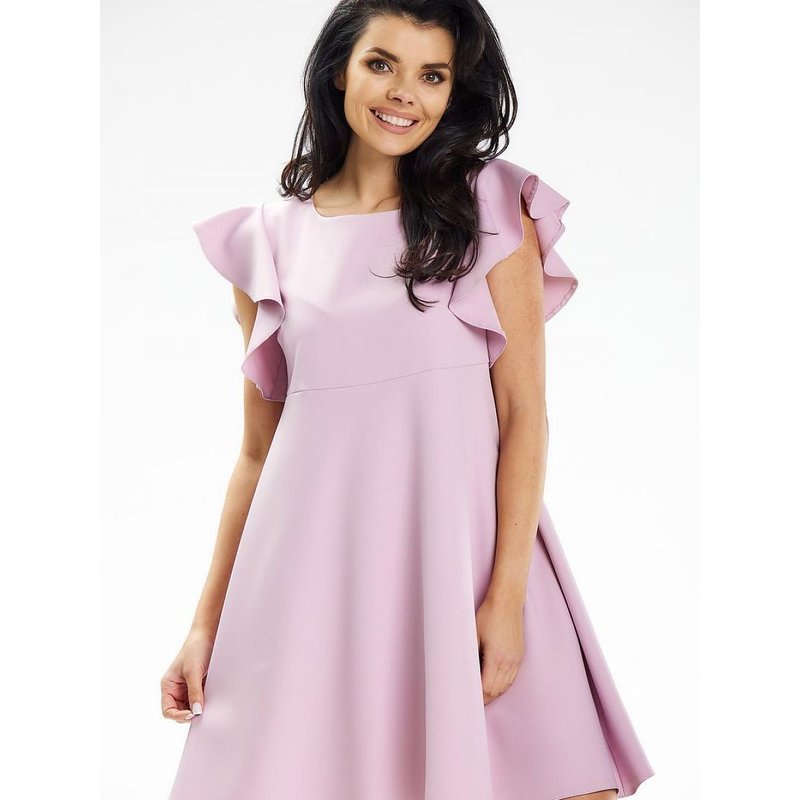 Cocktail dress model 195874 awama - L - Pink