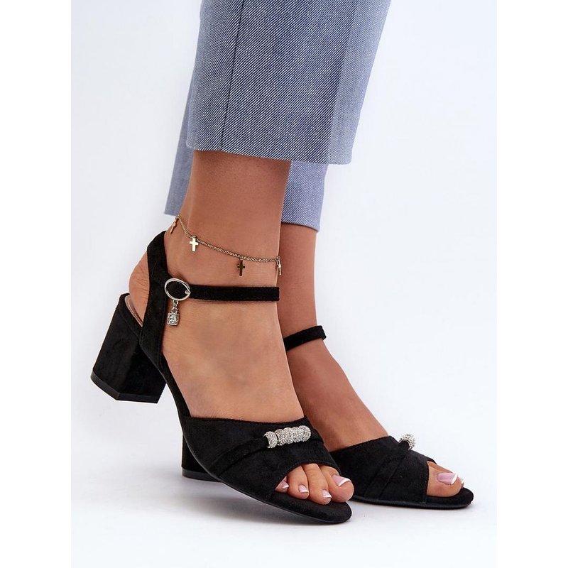 Heel sandals model 196332 Step in style - 38 - Black