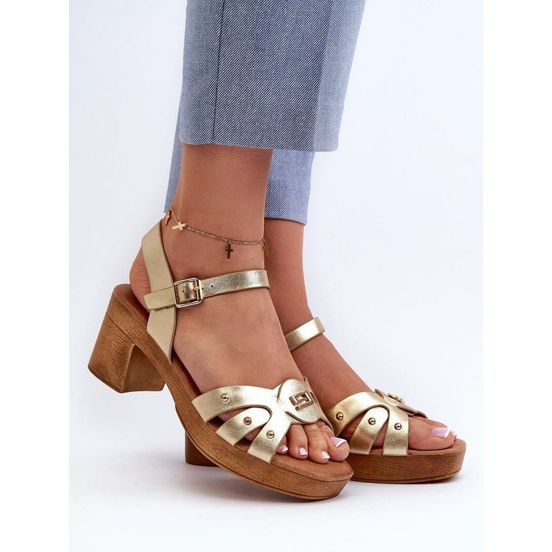 Heel sandals model 196334 Step in style - 38 - Yellow