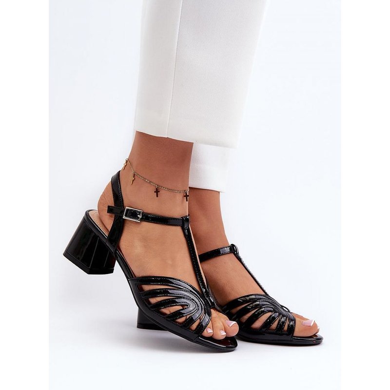 Heel sandals model 197091 Step in style - 37 - Black