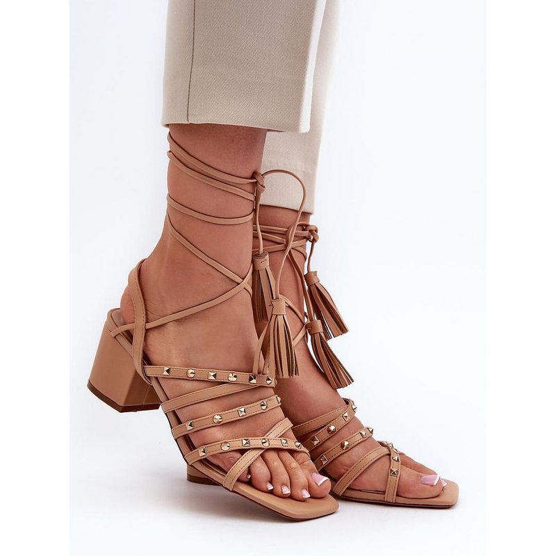 Heel sandals model 197582 Step in style - 36 - Brown