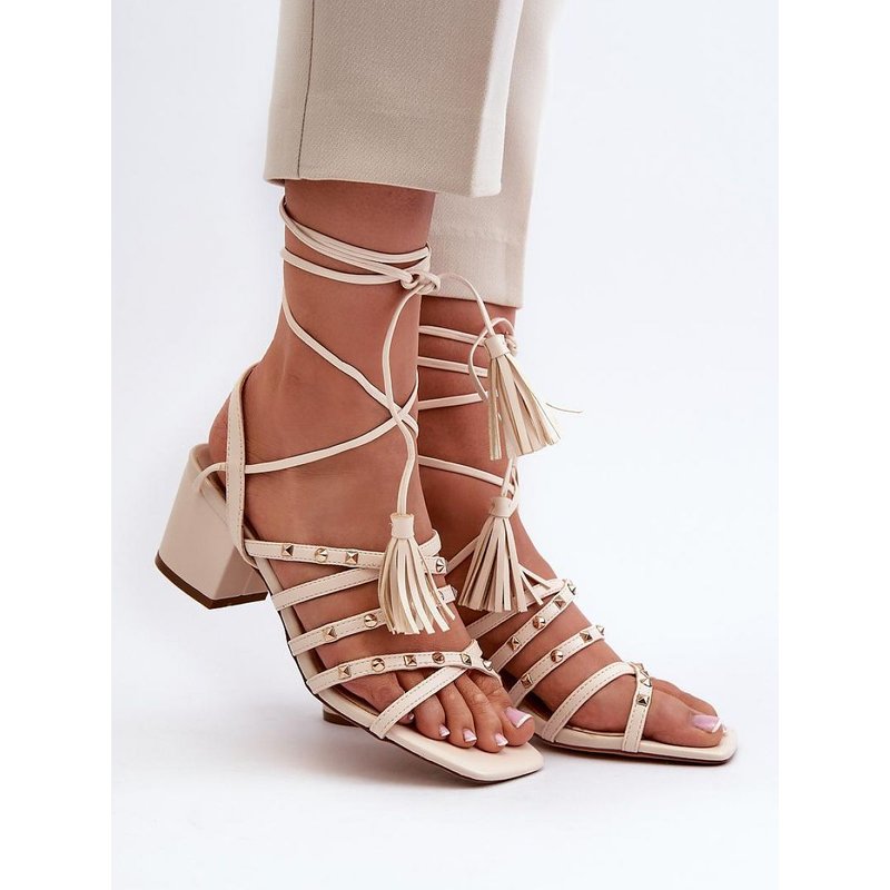 Heel sandals model 197583 Step in style - 40 - Beige
