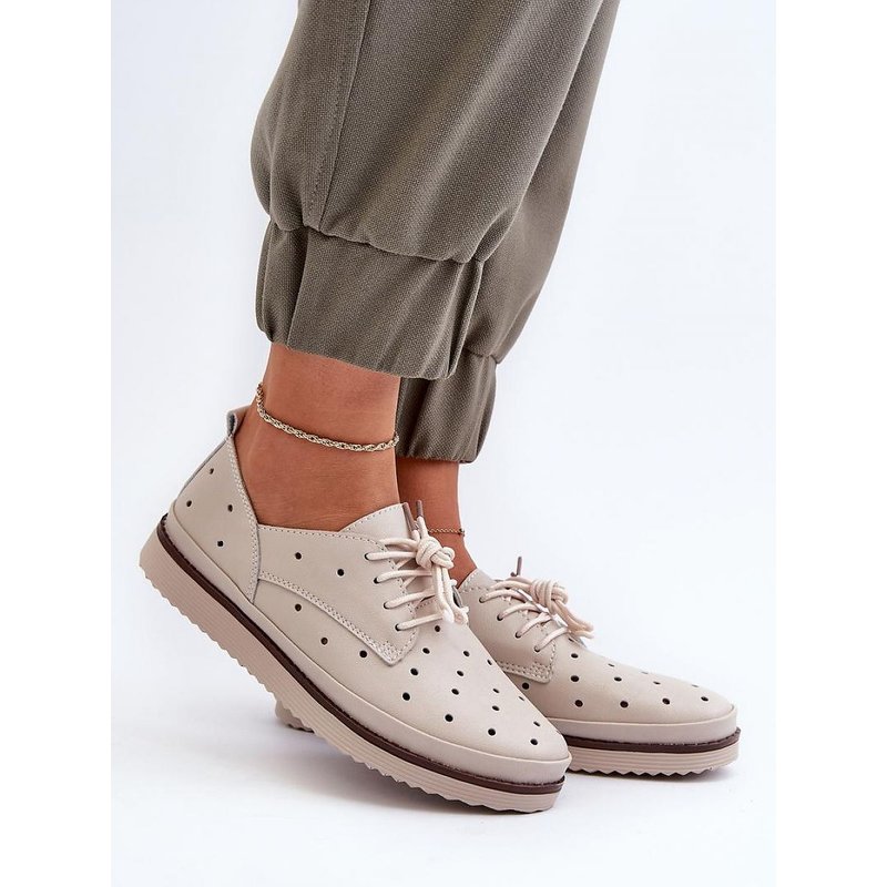 Half shoes model 198018 Step in style - 36 - Beige