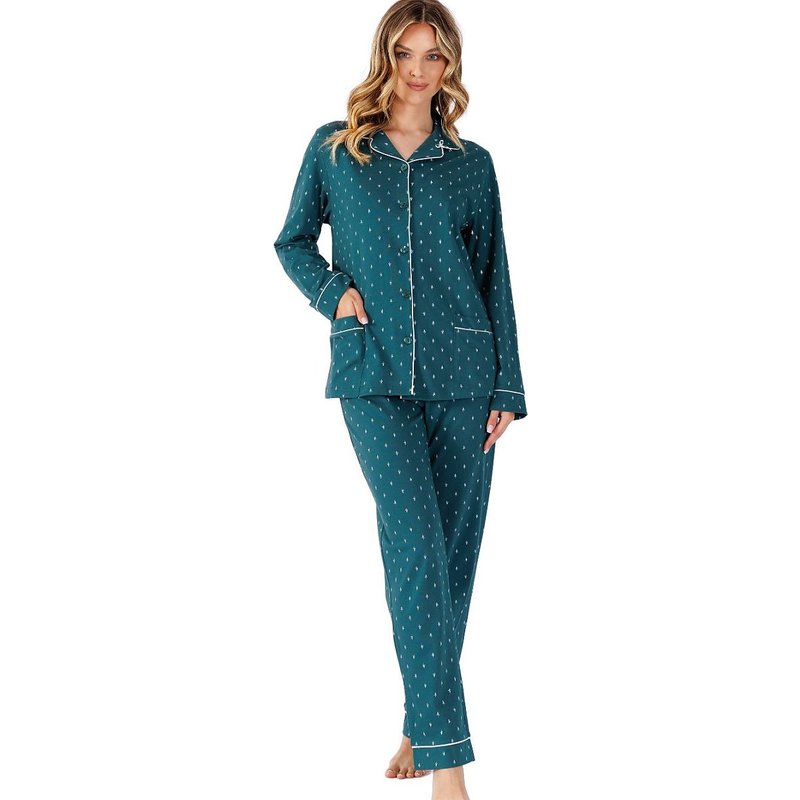 Pyjama model 199785 M-Max - XL - Green