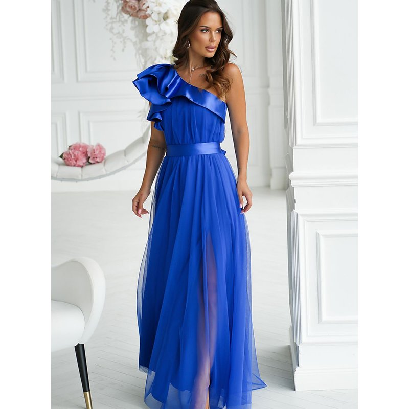 Long dress model 200243 Bicotone - 34 - Blue