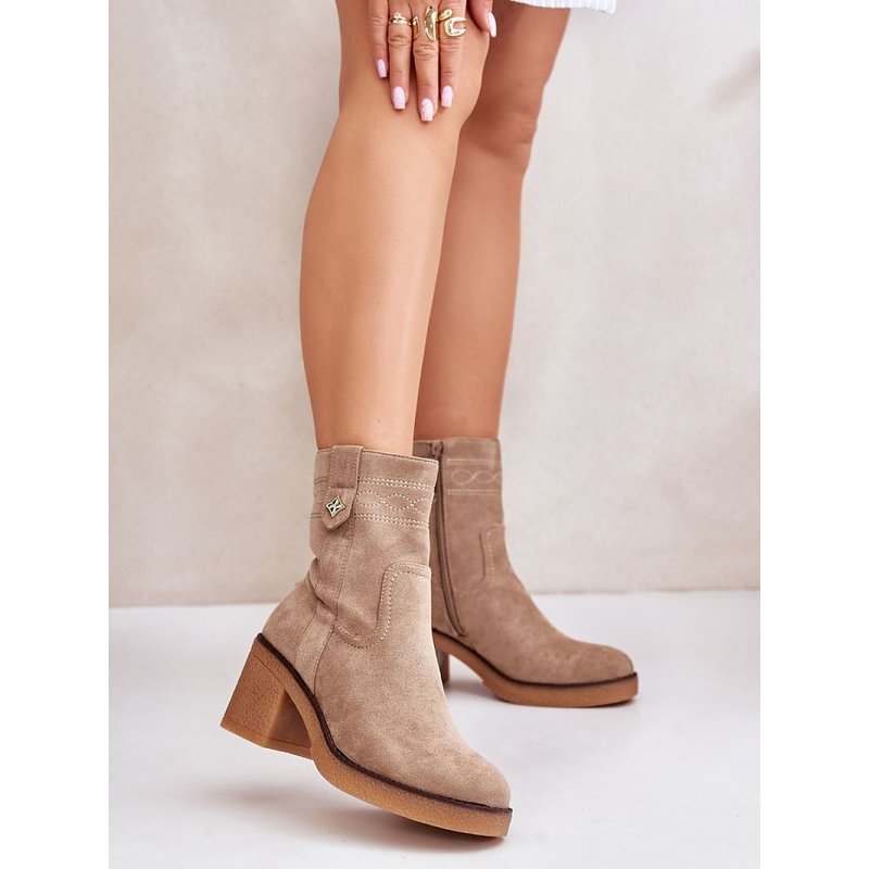 Heel boots model 201540 Step in style - 38 - Brown