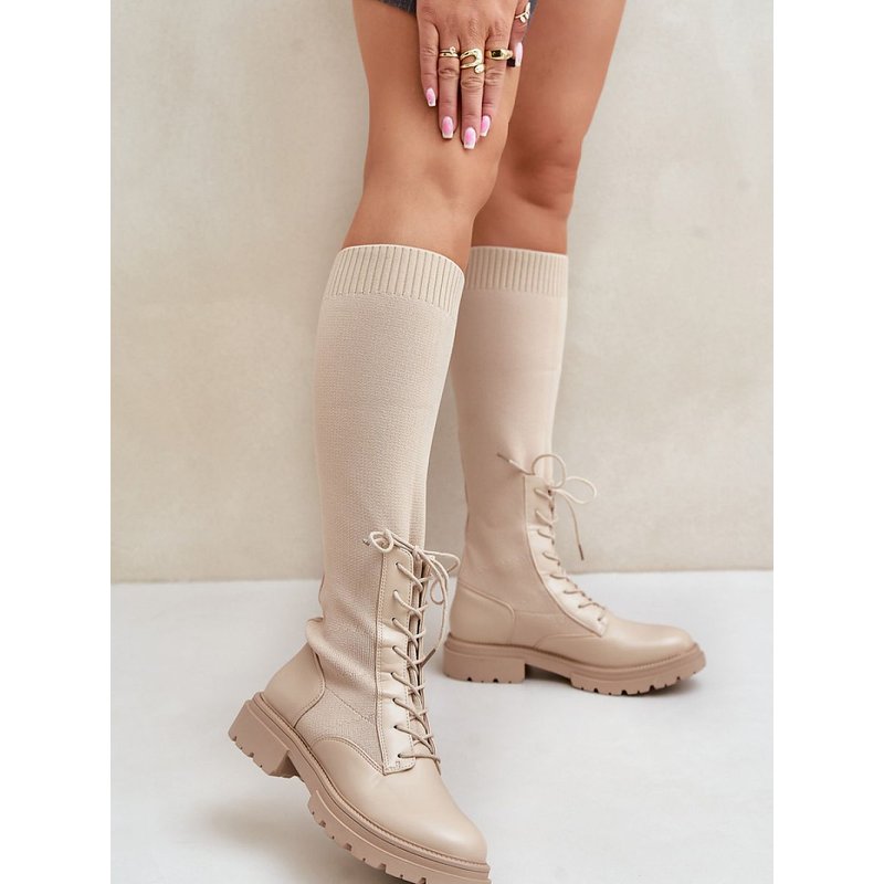 Thigh-Hight Boots model 203502 Step in style - 37 - Beige