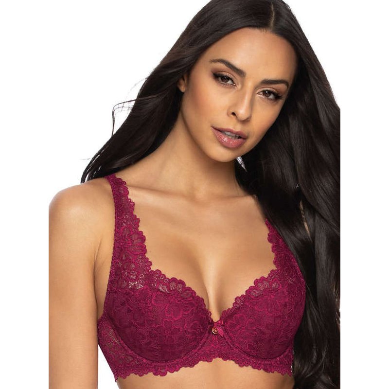 Padded bra model 204106 Mat - 70A - Red