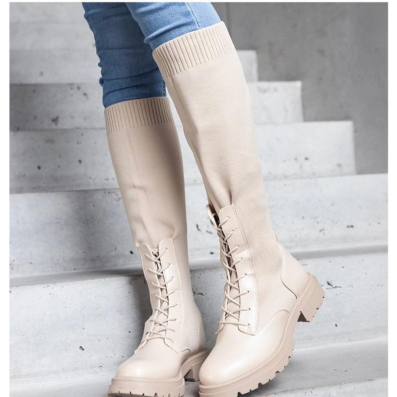 Thigh-Hight Boots model 205027 Solea - 36 - Beige
