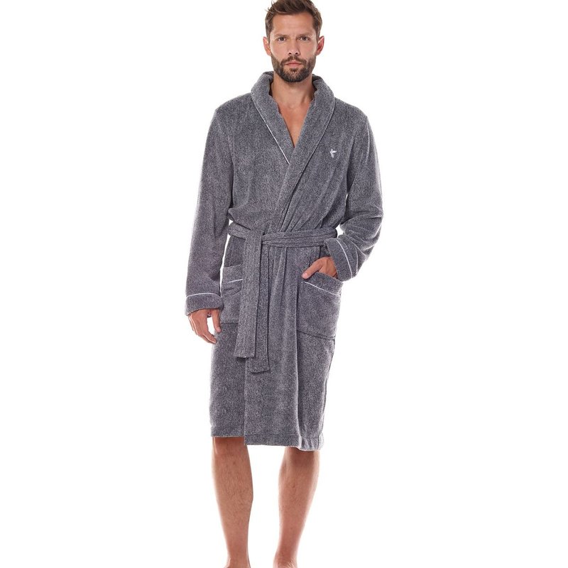 Bathrobe model 206079 L&L collection - XXL - Grey