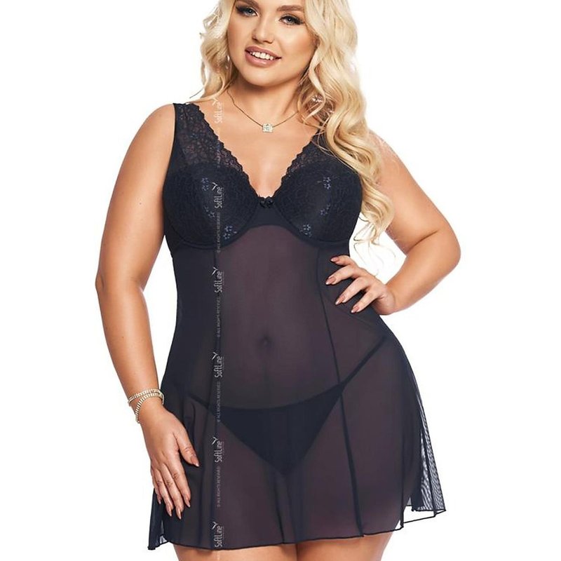 Sexy set model 206925 SoftLine Collection - XXL - Navy blue