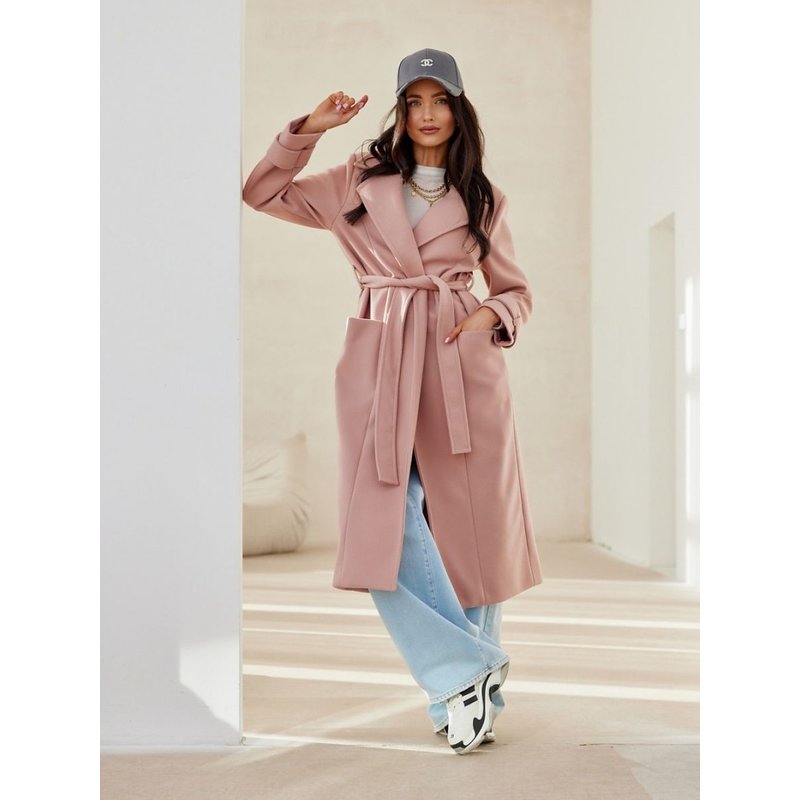 Coat model 206985 Roco Fashion - 40 - Pink