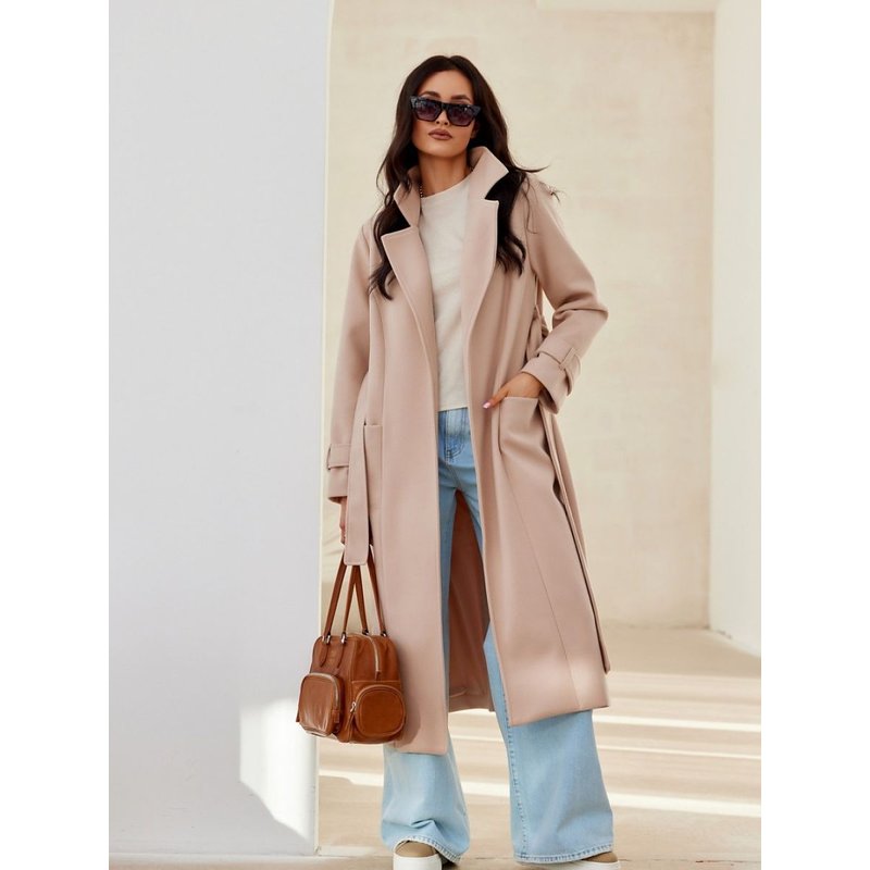 Coat model 206987 Roco Fashion - 42 - Beige