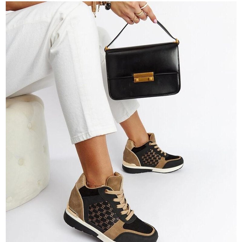 Wedge sneakers model 207552 Solea - 39 - Black