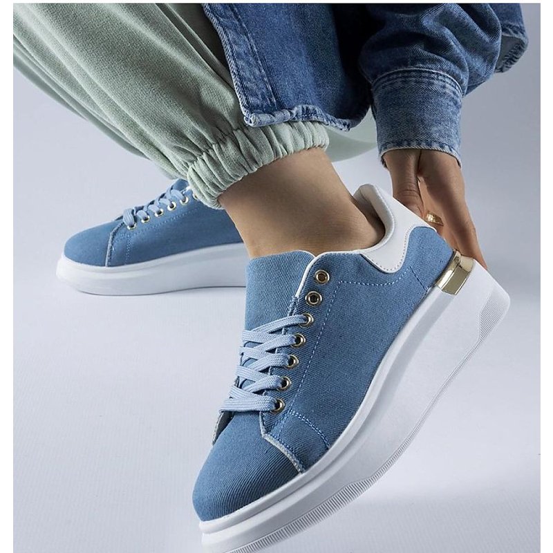 Platform sneakers model 207619 Solea - 36 - Blue