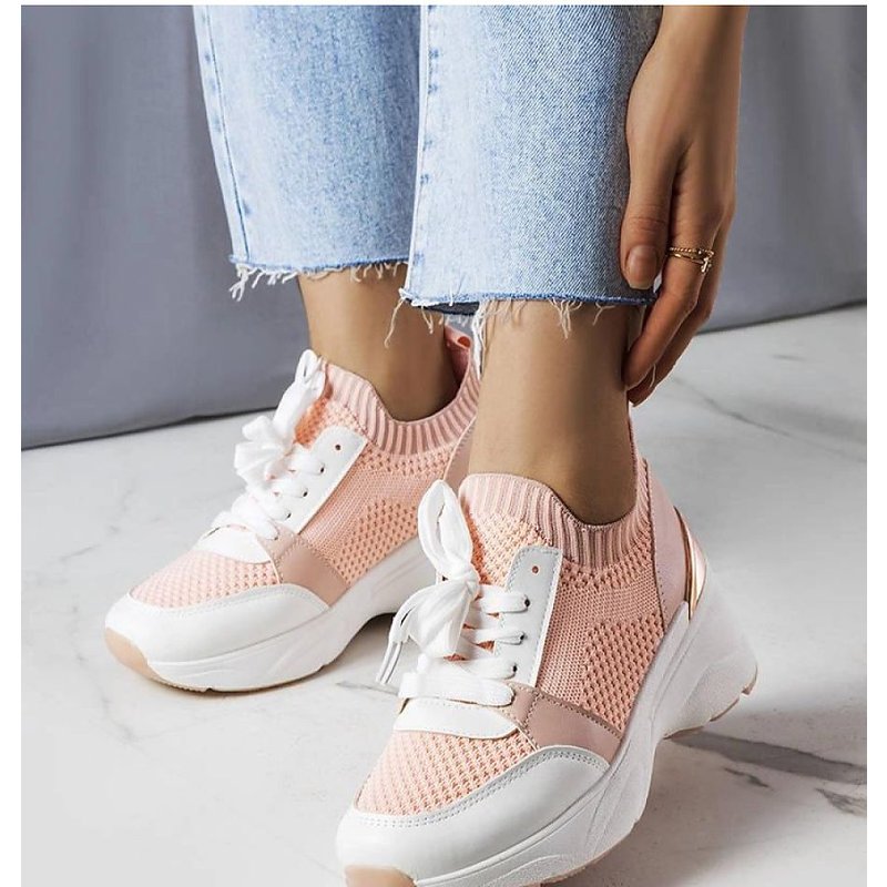 Wedge sneakers model 207992 Solea - 40 - Pink