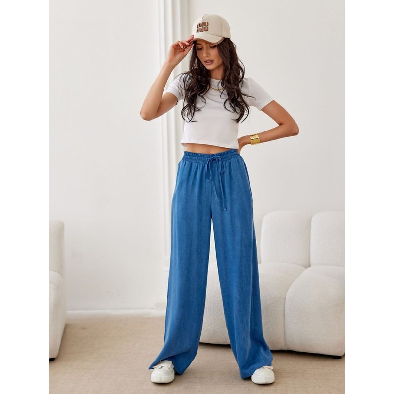 Women trousers model 208498 Roco Fashion - 36 - Blue