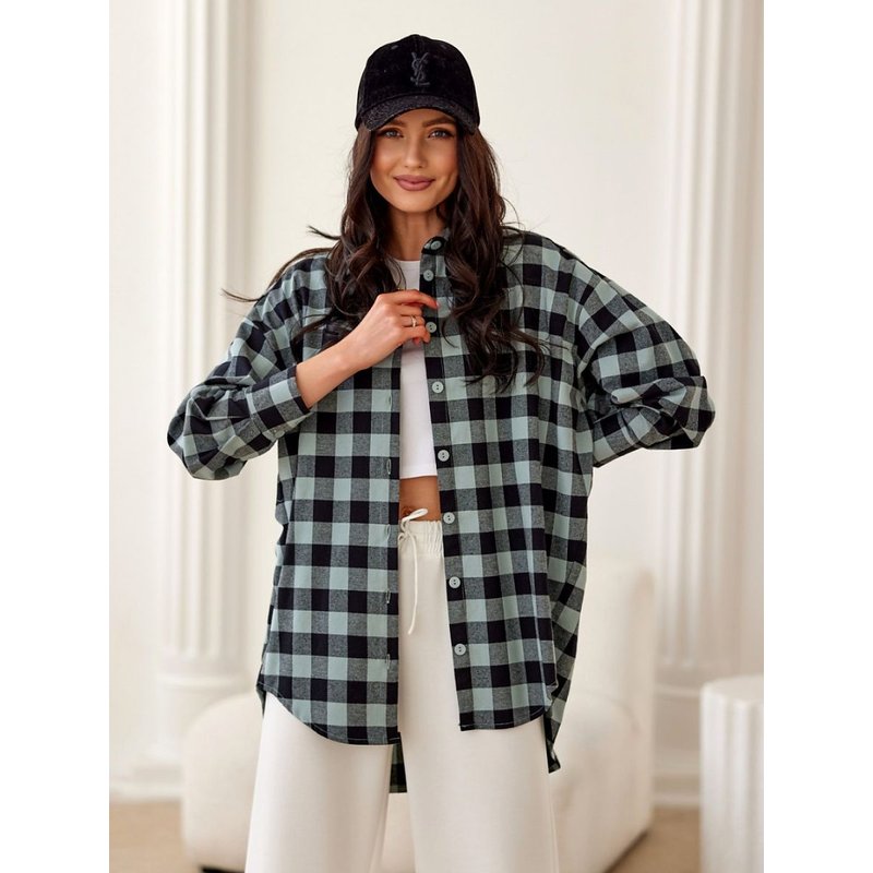 Long sleeve shirt model 208507 Roco Fashion - S/M - Multicolor