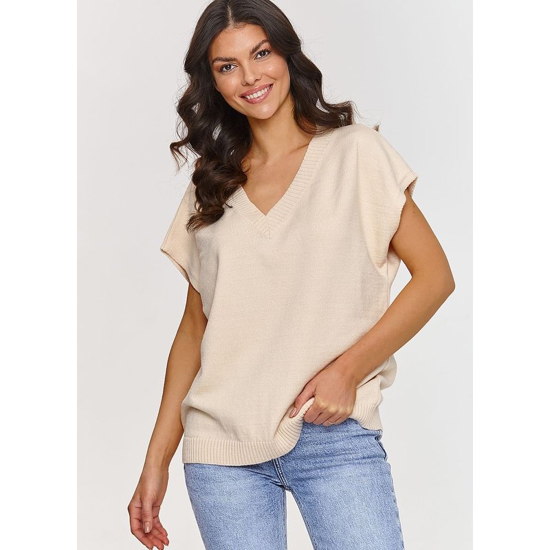 Gilet model 209737 Makadamia - ONE-SIZE-FITS-ALL - Beige