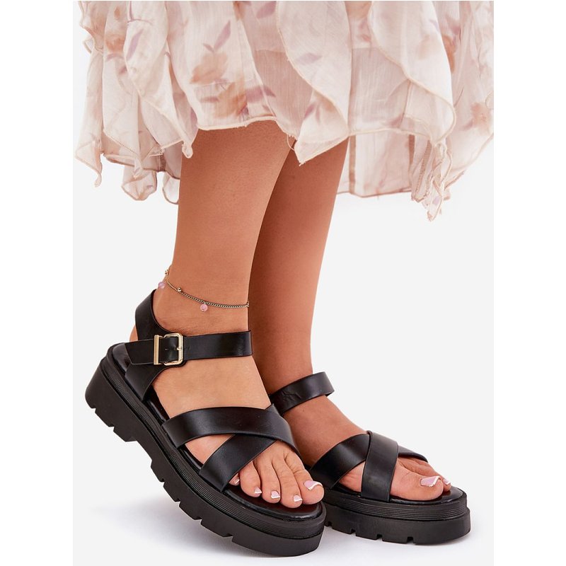 Platform sandals model 209895 Step in style - 40 - Black